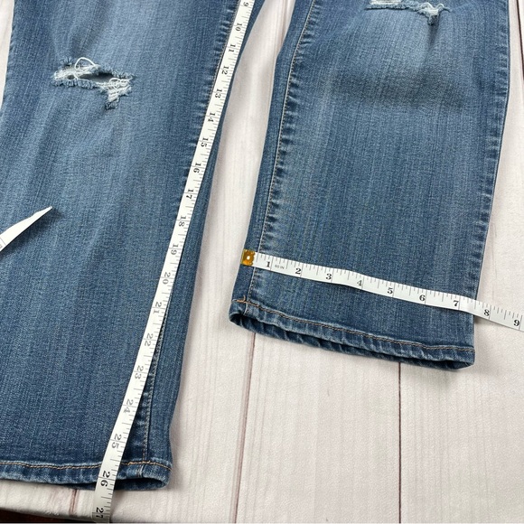 Jessica Simpson Exposed Button Fly Straight Ankle Jeans Women’s 18W Distressed - Picture 13 of 15